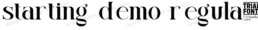 starting demo regula字体转换